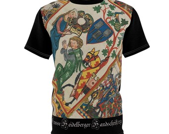 Medieval Knight and Lady Tournament Tee: Historical Art Shirt