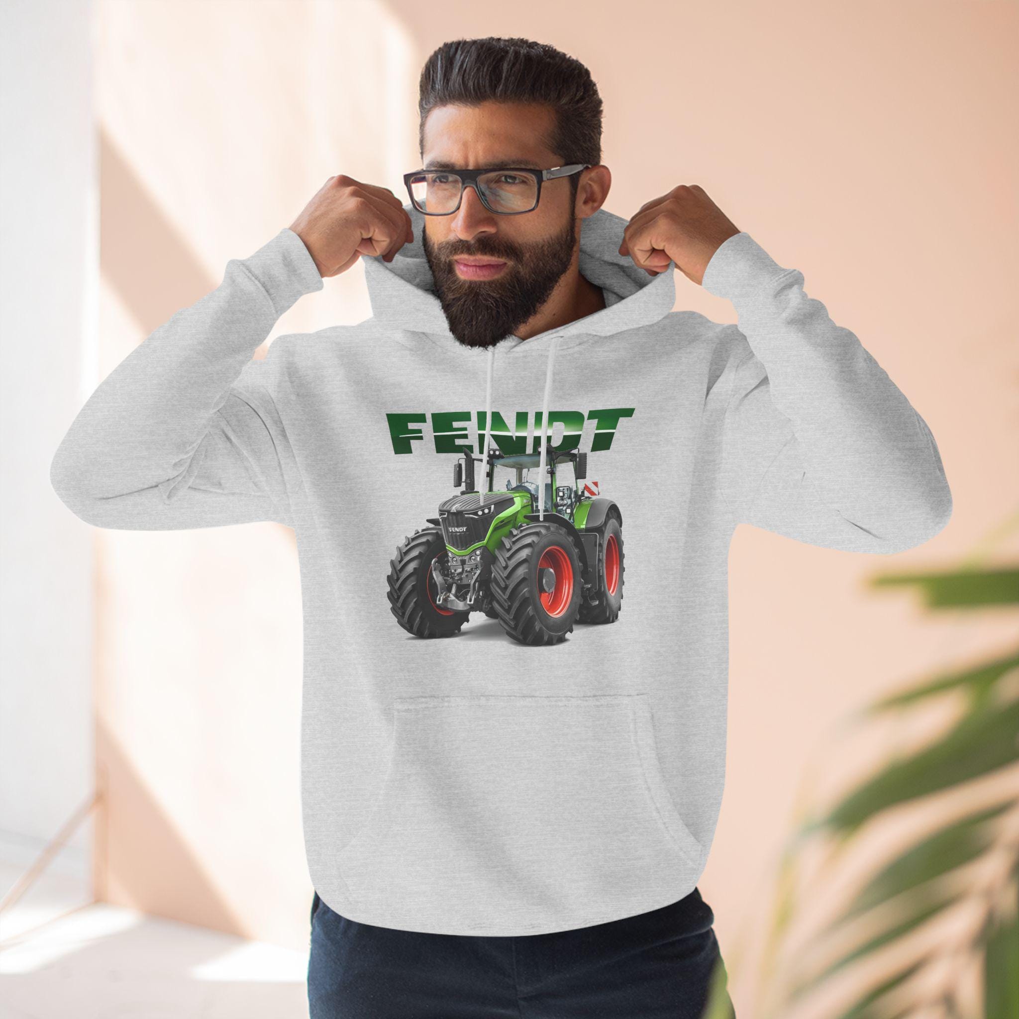 Fendt German Tractor Hoodie: Three-panel Fleece Sweatshirt UK