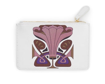 Jugendstil Art Nouveau flower...Mini Clutch Bag