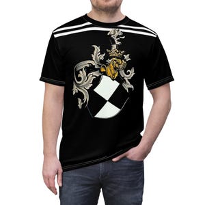 Medieval Helmet and Shield shirt, Hohenzollern Coat of Arms image 6