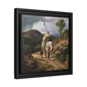 Crusader Art Print: Vintage Historical Decor, Framed Canvas image 2