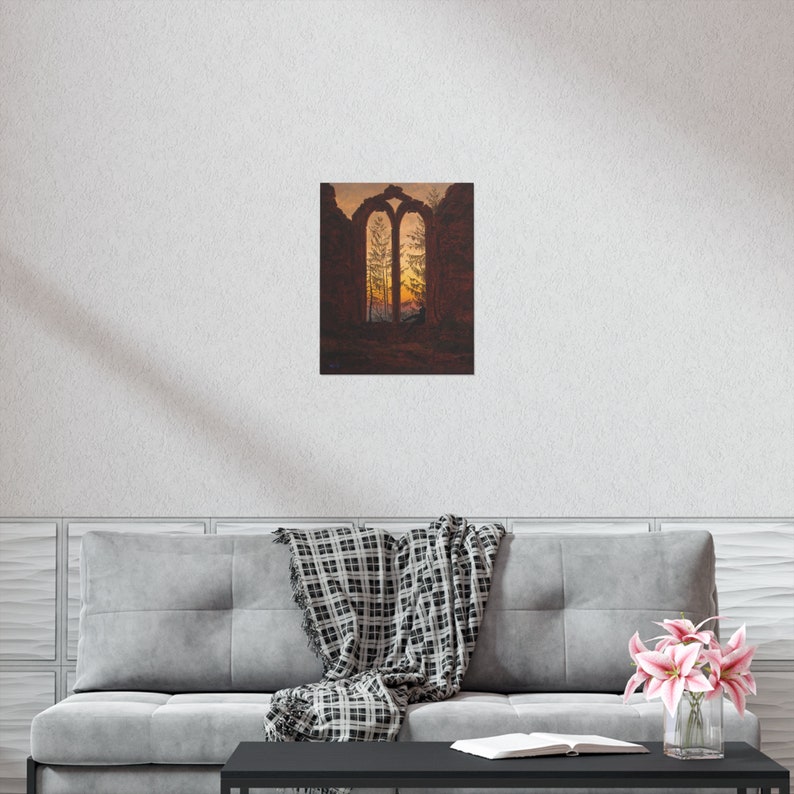 Caspar Friedrich 'The Dreamer' Matte Poster: Romantic Era Art image 6