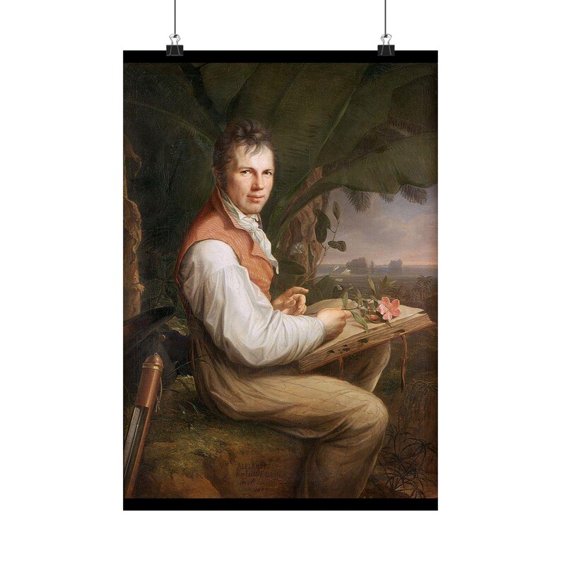 Alexander von Humboldt Matte Poster, 1806 Botanical Portrait image 2