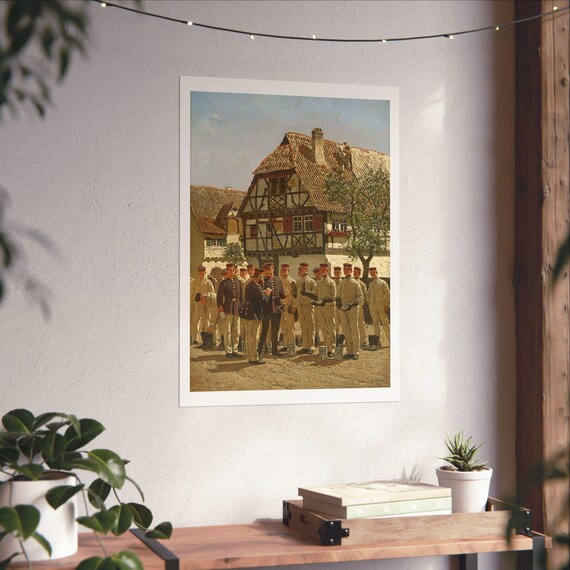 プロイセン軍 1890 年版画：ヴィンテージ ドイツ帝国 軍事装飾 - Etsy 日本