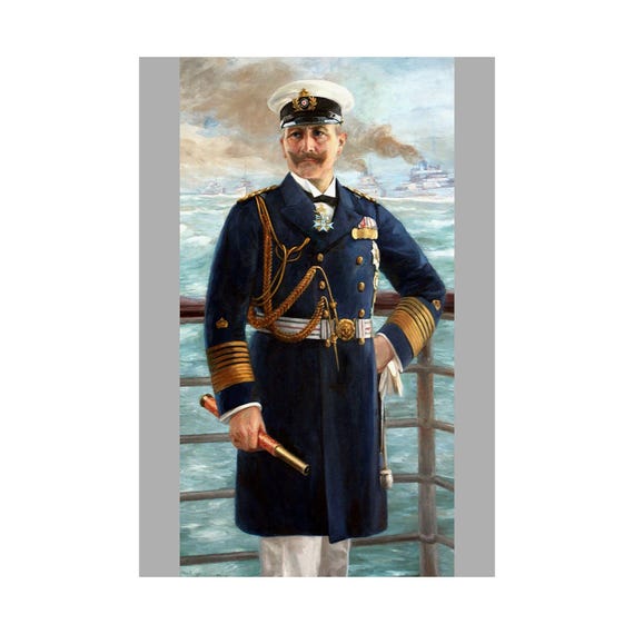 カイザー ヴィルヘルム 2 世ドイツ海軍の制服マット アート プリント