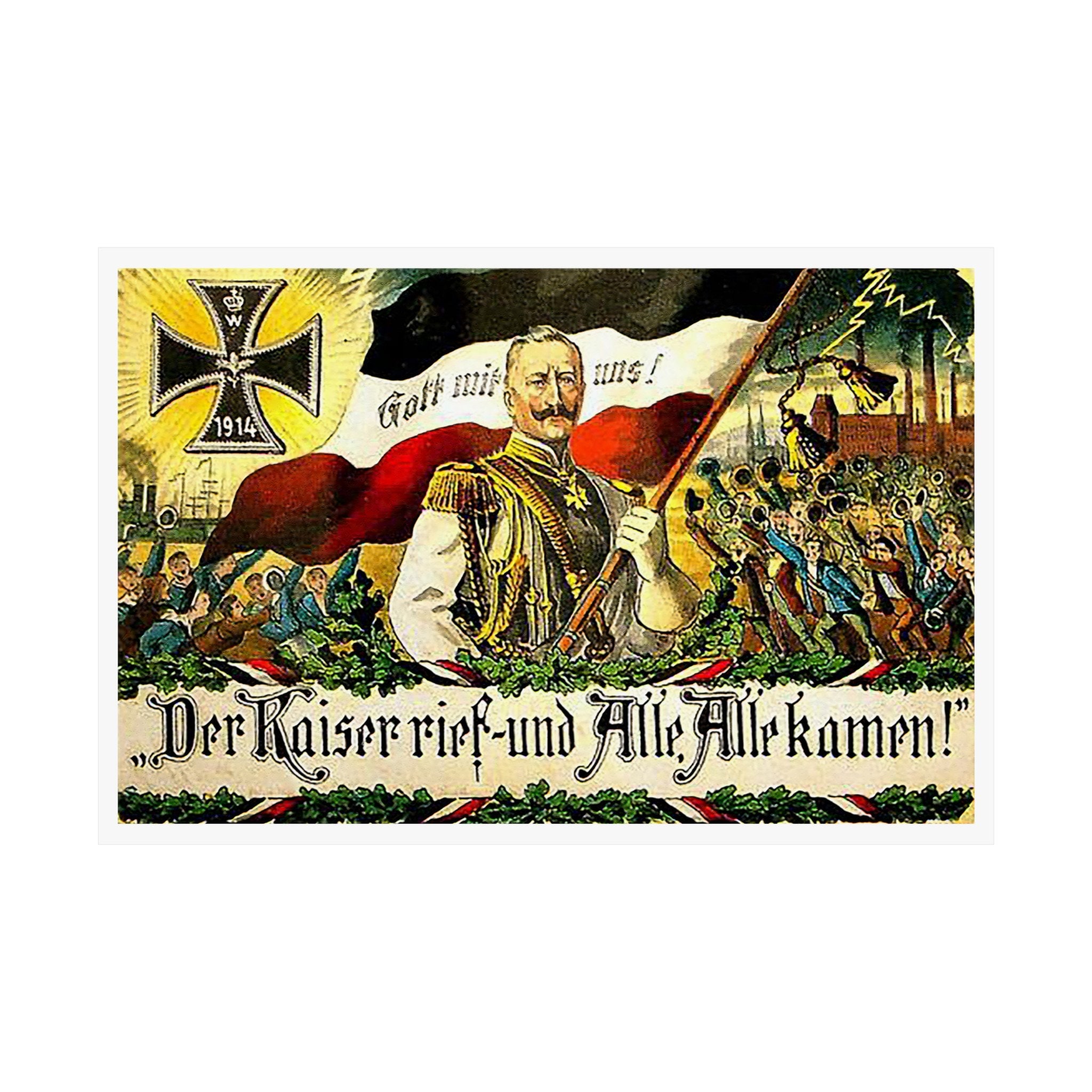 フォーキー様 The Kaiser Called, 1914 matte Paper Poster - Etsy