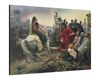 Surrender of Gaul to Caesar, 52 BCE...Matte Canvas, Stretched, 0.75"