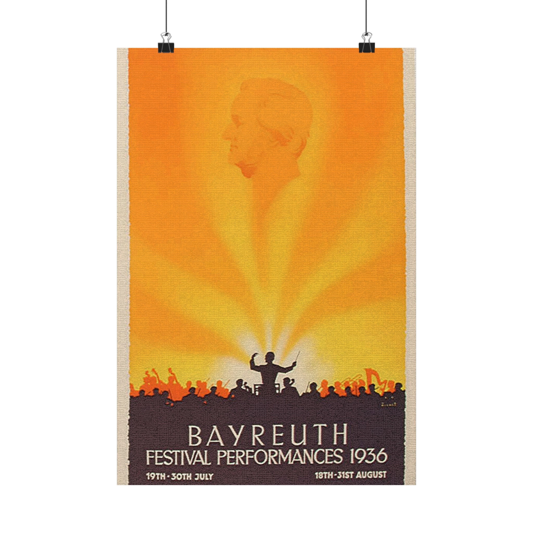 Wagner Bayreuth Festival 1936matte Paper Poster - Etsy