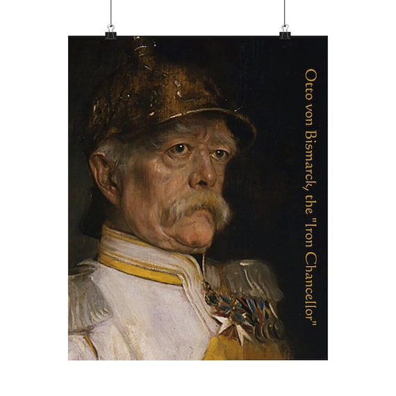 オットー・フォン・ビスマルクの肖像画ポスター：鉄血宰相、レンバッハ