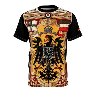 Maglietta Germania T-Shirt Uomo Donna Bambino: Bandiera Tedesca Con Scritta, 100% Cotone, Per Carnevale, Feste, Sport, Tempo Libero