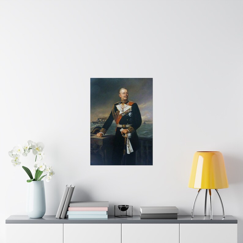 Kaiser Wilhelm II Kriegsmarine Uniform, Fine Art Matte Print image 8
