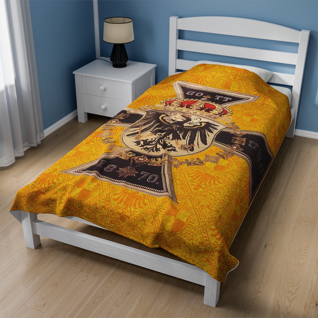 Prussian Iron Cross and Eagle...velveteen Plush Blanket Etsy