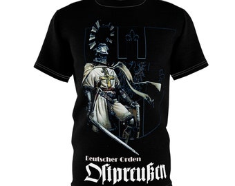 Teutonic Knight Grandmaster, Ostpreussen...Unisex Tee (AOP)