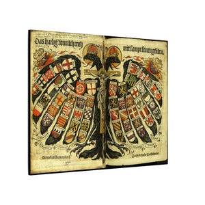 Saint-Empire romain germanique aigle, 1510...toile mate, tendue, 0,75 po.