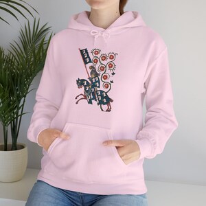 Sudadera con capucha Caballero de las Rosas Medievales imagen 7