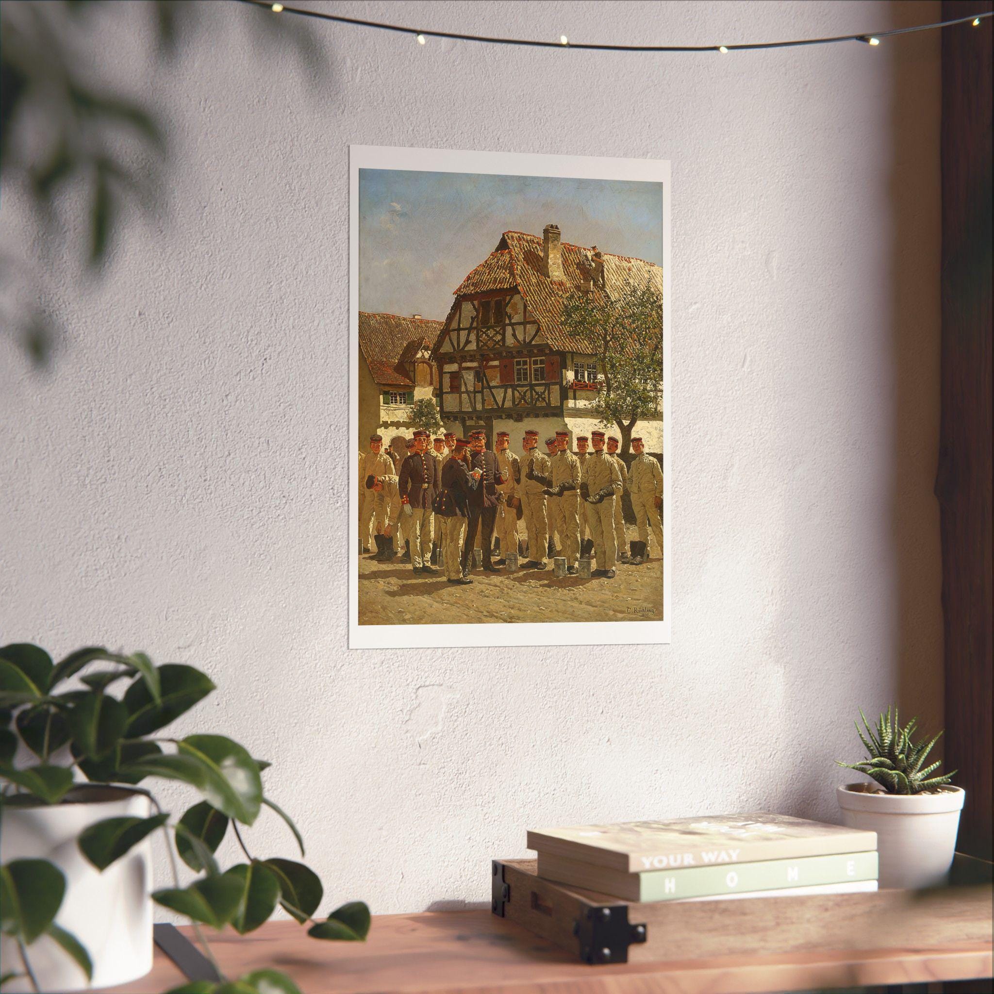 プロイセン軍 1890 年版画：ヴィンテージ ドイツ帝国 軍事装飾 - Etsy 日本