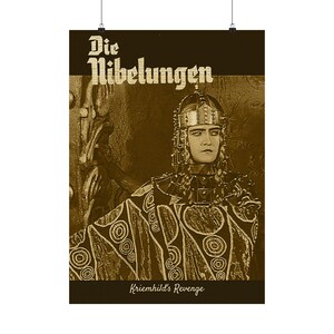 Die Nibelungen: La venganza de Kriemhild... Cartel de papel mate