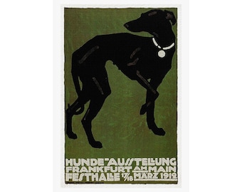 Frankfurt 1912 Dog Show Ad...Premium Matte Posters