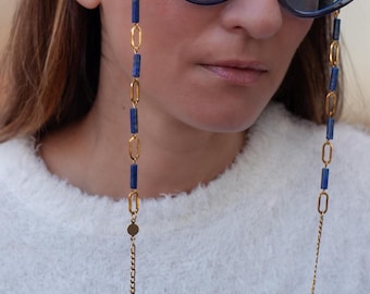 COLUMNA en Azul Real, Cadena para Gafas de Sol