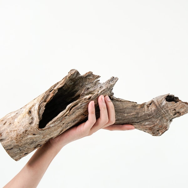 Driftwood Aquarium Cave Driftwood Fish Tank Decor, Driftwood Aquarium Cavern, Wood Fish Tank, Bonsai Plants Fish, Shrimp Tank Enrichment