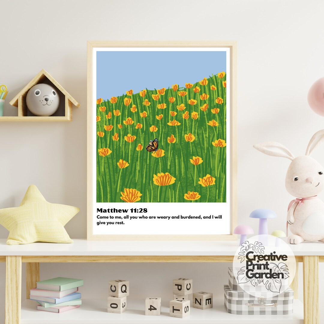 Faith Print for Living Room Christian Bible Verse Above Bed Etsy