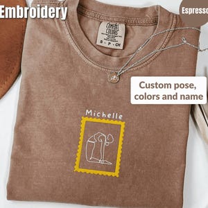 Yogashirt met borduursel op maat, gepersonaliseerd yoga-shirt met comfortabele kleuren, kerstcadeau voor yogaleraar, mindfulnesscadeau voor yogi's