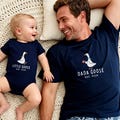 Custom Dad and Baby Matching Shirts, Silly Goose Daddy and Me Set, Fathers Day Gift for New Dad