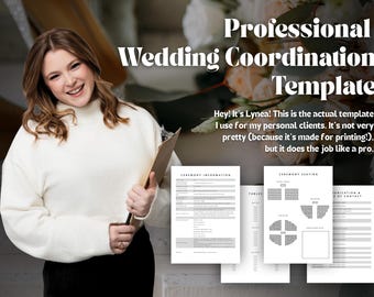 Modello di coordinamento del matrimonio di Lynea