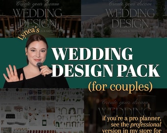 Wedding Design Template Pack | Planning | Tablescaping | Mockup