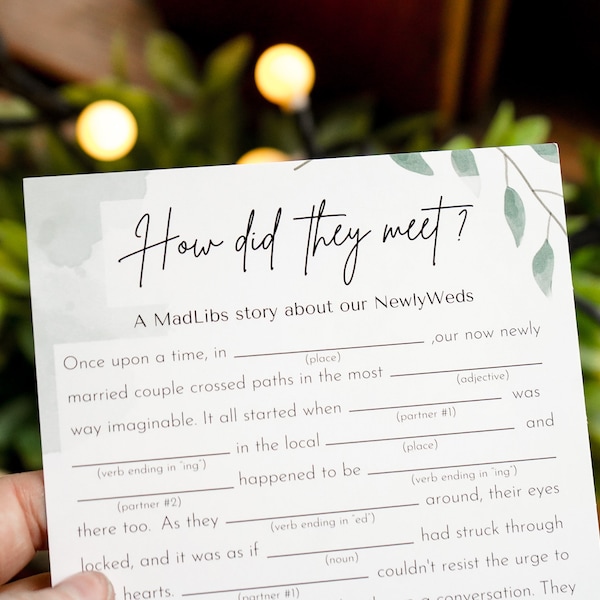 Wedding MadLibs