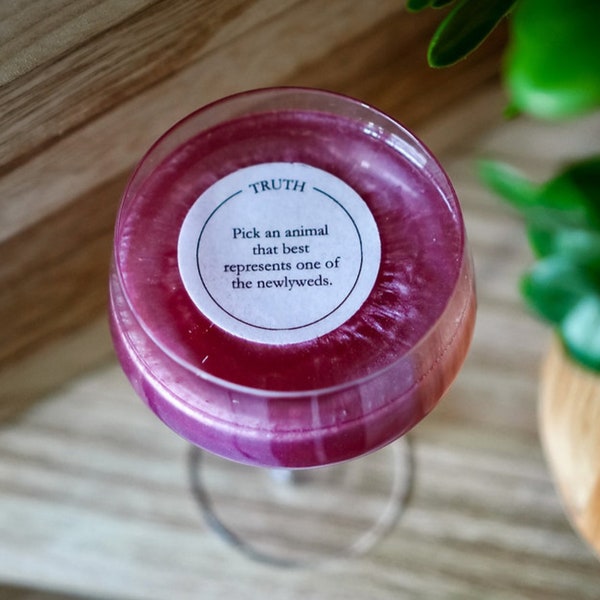 Truth or Dare Wedding Game Edible Cocktail Toppers | Cocktail Hour