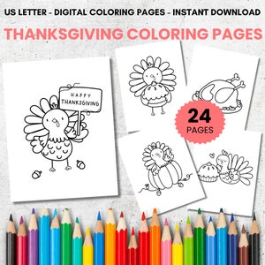 Thanksgiving Coloring Sheets for Toddlers, Happy Thanksgiving coloring Pages for kids, Coloring Book for Kids, Fall Coloring Pages