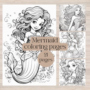 Mermaid Coloring Book: 100 Pages 