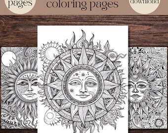 Psychedelic Adult Coloring Book, Trippy Designs (Printable PDF)