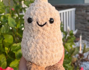 Peluche de fête bébé cacahuète prête à être expédiée - Peluche inspirée de la méduse avec jambes, jolie peluche de soutien émotionnel, cadeau fait main amusant