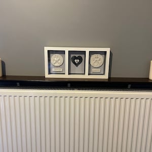 Dark Oak Veneered MDF Plain Roundover Radiator Shelf
