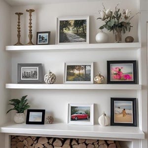 Alcove floating shelves 300mm deep x 36mm thick