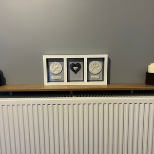 Light Oak Veneered MDF Plain Roundover Radiator Shelf