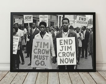 Civil Rights Protest Signs 1960s