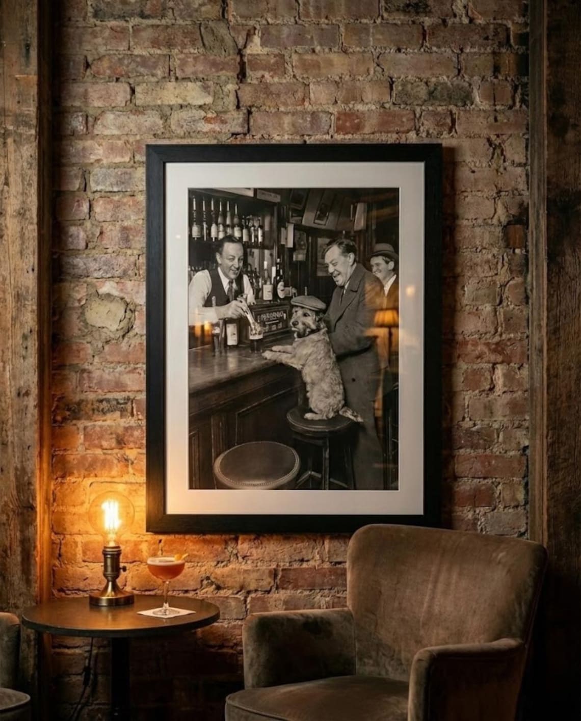 Irish Pub Wall Art : Funny Dog Print - Home Bar Decor - Speakeasy Photo ...
