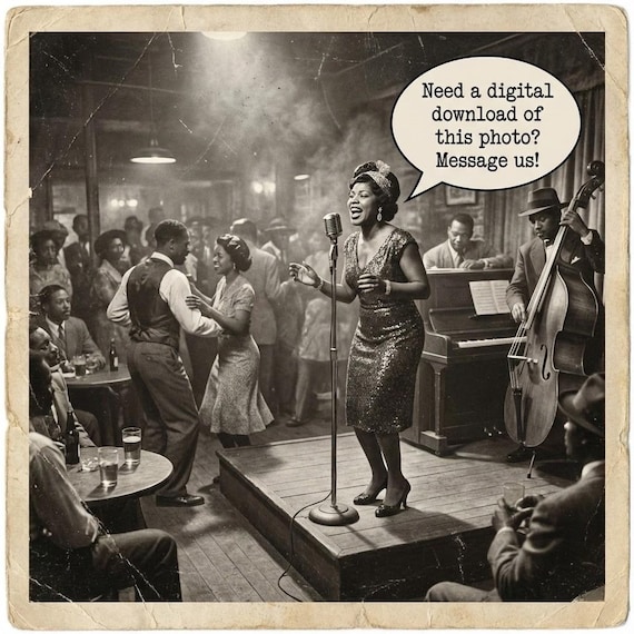 ジェジュン WONDERWALL JJ'S BAR ART CLASS KIT Black History Wall Art : Vintage Juke Joint Print - Jazz Club