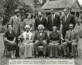 Black History Wall Art - Civil Rights Leaders Print - African American Photo
