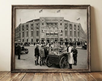 Yankee Stadium Print : 1923 World Series Art - Vintage Baseball Photo