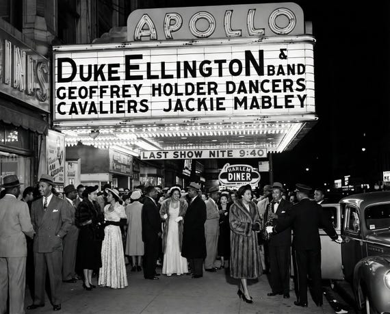 Black History Wall Art : Apollo Theater Print - Duke Ellington