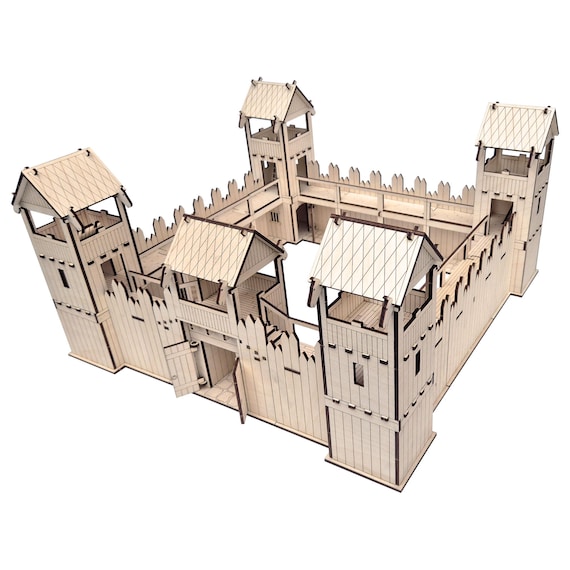 Kit fai da te per castello vichingo in legno Set da gioco