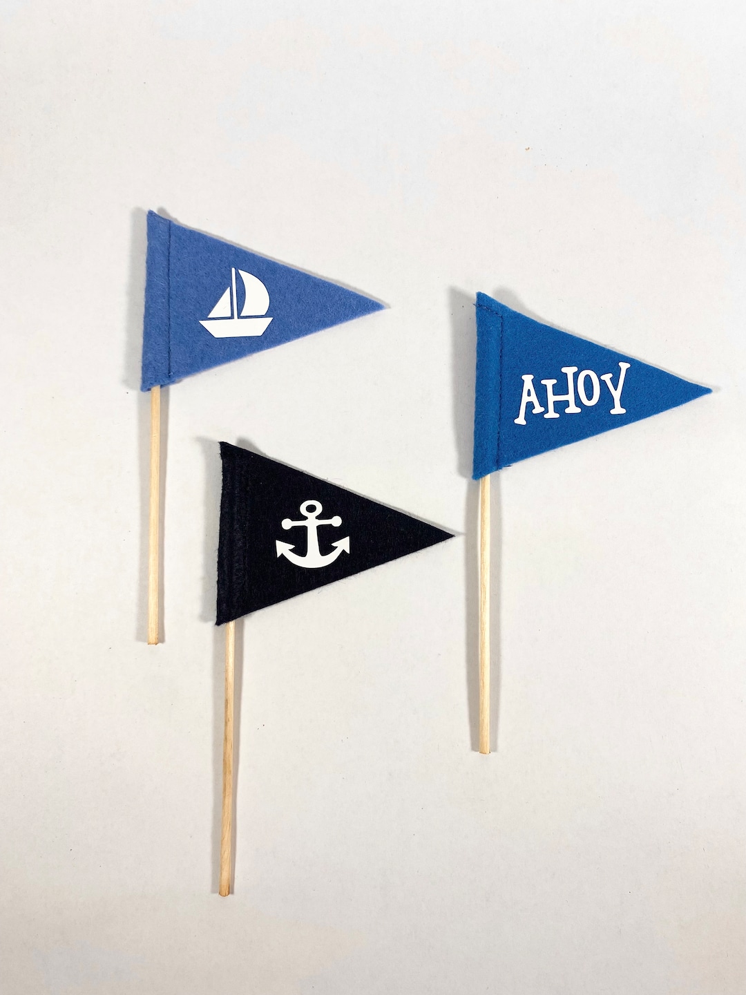 Sailor Sandcastle Flags Set of 3 Felt Flags Sandcastle - Etsy UK