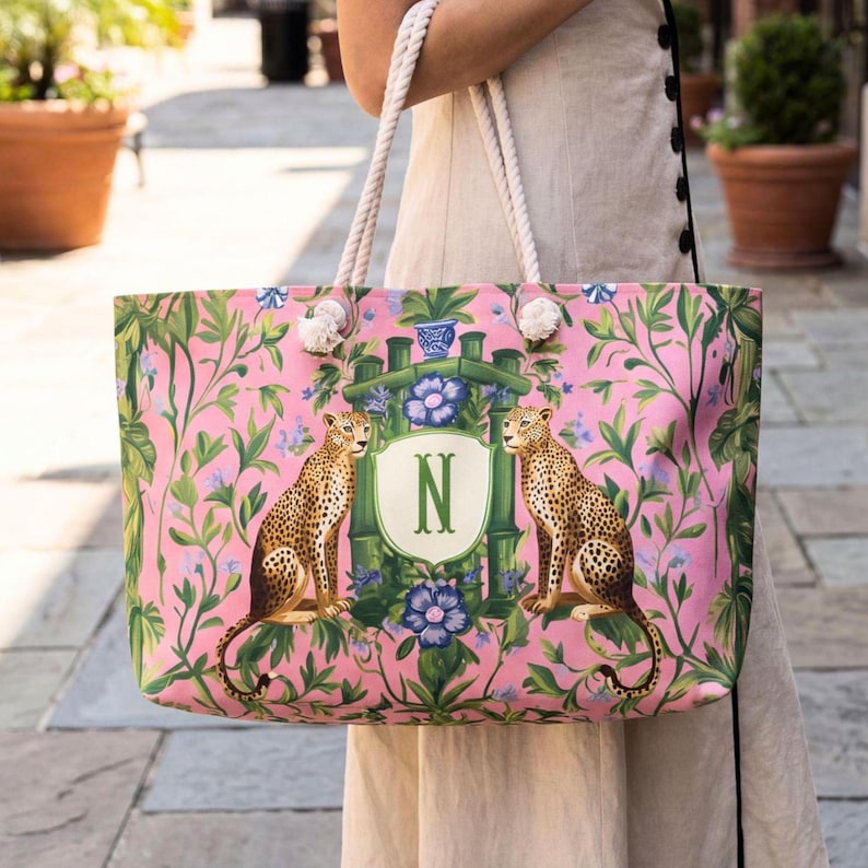 Monogrammed Mahjong Rack Bag