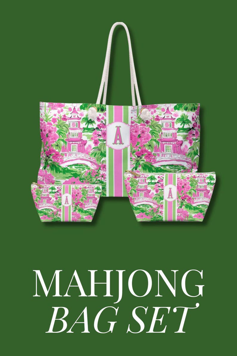 Mahjong Party Mahjong Aesthetic Mahjong Night Mahjong Party ideas Cute Mahjong Shirt Mahjong Birthday Gift For Mom Ideas Mahjong Christmas Gift For Mom Mahjong gift Idea for Grandparent Mahjong Gift Idea Personalized Chinoiserie Mahjong bag Mahj storage bag Chinese Pattern Carry all Mahjong game night bag Custom name bag Cute Mahjong gift Mahjong game night bag Custom initial bag Cute Mahjong gift Chinoiserie tote preppy monogram tote bag monogrammed preppy