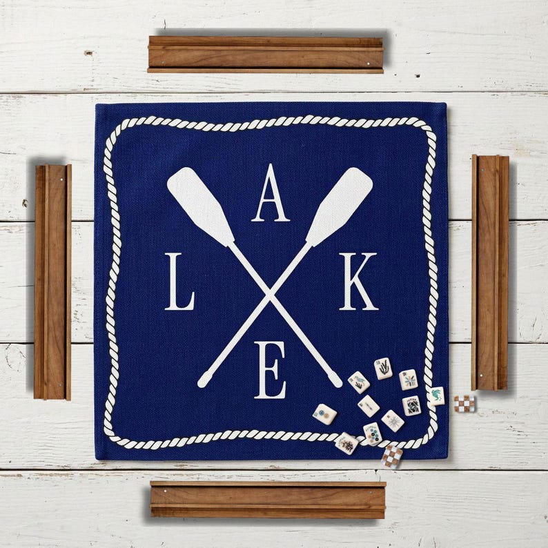 Lake house mahjong for lake camping mahjong vacation home mahjong gift for lake house decor lake mahjong mat navy mahjong mat blue mahjong mat preppy mahjong mat mahjong gift for mom mahjong gift for sister mahjong accessory mahjong mat with bag preppy mahjong mahj ong mat mahj mat mahjong entertaining mahjong table decoration minimalist mahjong mat custom mahjong mat noise reduction mat for mahjong tile games mat non-slip mahjong mat portable table protection mat for mahjong