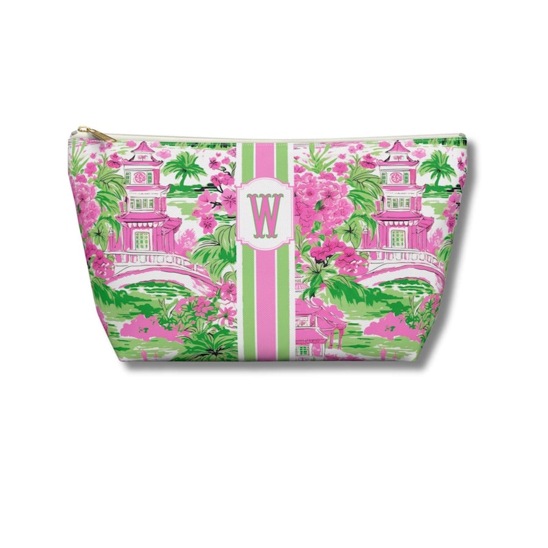pink and green pagoda print mahjong tile bag zipper pouch personalized mahj tile storage pouch preppy mahjong accessory small mahjong bag for tiles travel mahj organizer gift for mahjong player birthday gift for mom cute mahjong pouch custom name mahjong gift idea aesthetic pagoda print zipper bag mahjong lover gift etsy mahjong accessory travel tile case compact mahjong storage
